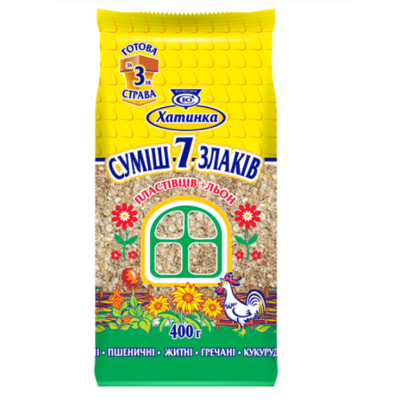 K941 HATINKA MIX FLAKES 7 CEREALS+FLEXSEEDS (20X400G)