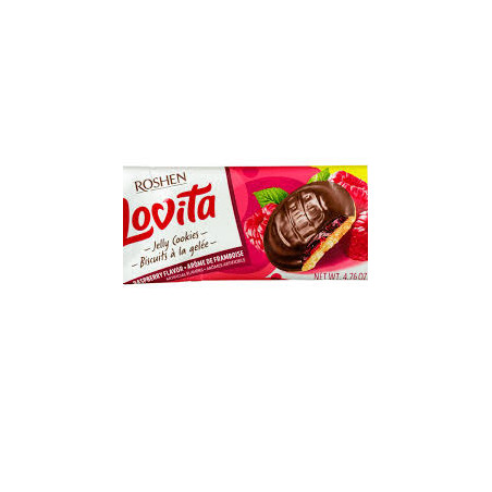 K897 ROSHEN LOVITA JELLY COOKIES WITH RASPBERRY FLAVOR (21X135G)