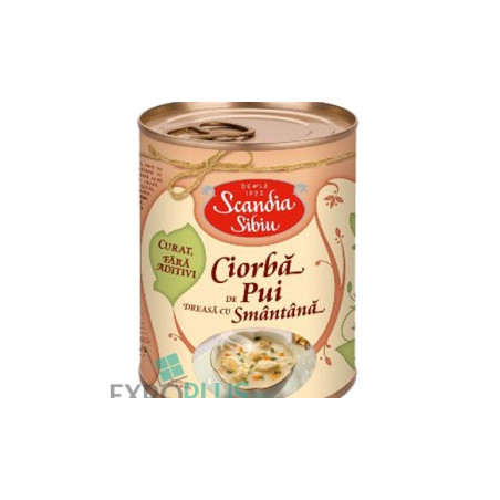 Q045 SCANDIA SIBIU CIORBA DE PUI CU SMANTANA (6X400G)