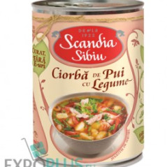 Q056 SCANDIA SIBIU CIORBA DE PUI LEGUME 6X400G