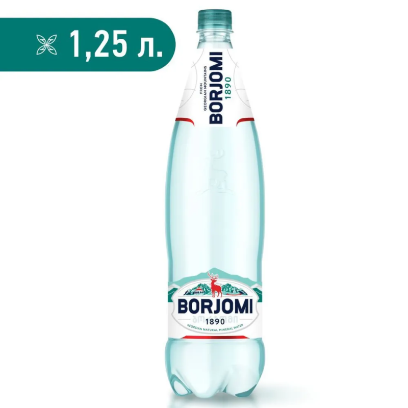 X224 MINERAL SPARKLING WATER ,,BORJOMI '' 6X1.25L PET