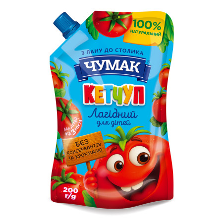 K957 CHUMAK KETCHUP DELICATE FOR KIDS DOY PACK (48X200G)