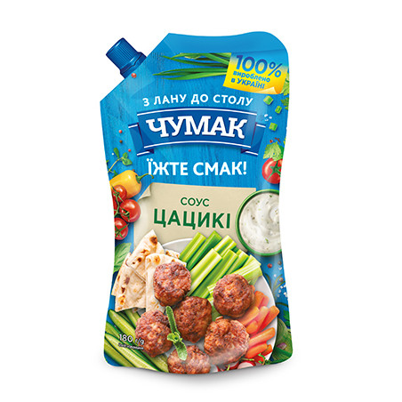 K961 CHUMAK SAUSE TZATZIKI DOY PACK (36X180G)