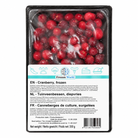 C618 FROZEN WORLD CRANBERRIES ( 16X350G)