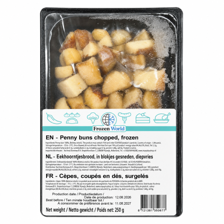 C619 FROZEN WORLD BOLETUS EDULIS CUBES ( 16X250G)