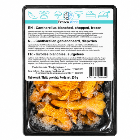 C620 FROZEN WORLD BLANCHED CHANTERELLES (16X250G)