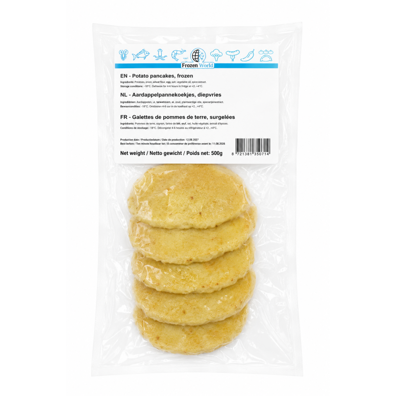 C621 FROZEN WORLD POTATO PANCAKES (10X500G)