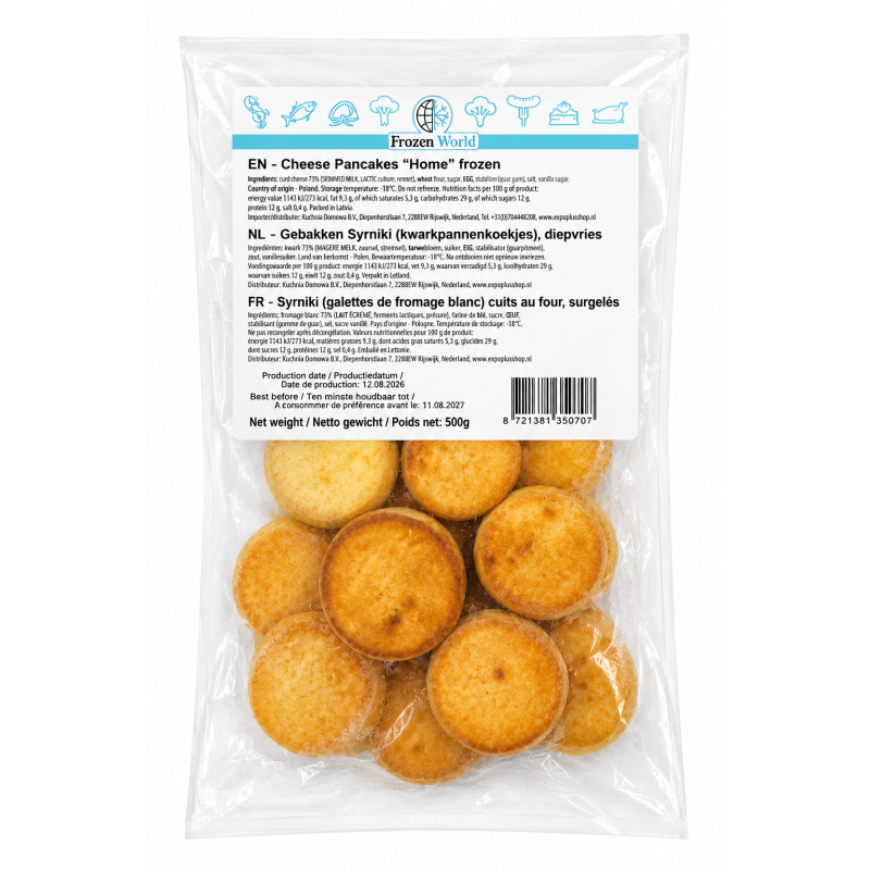 C624 FROZEN WORLD CHEESE PANCAKE ,,HOME'' (10X500G)