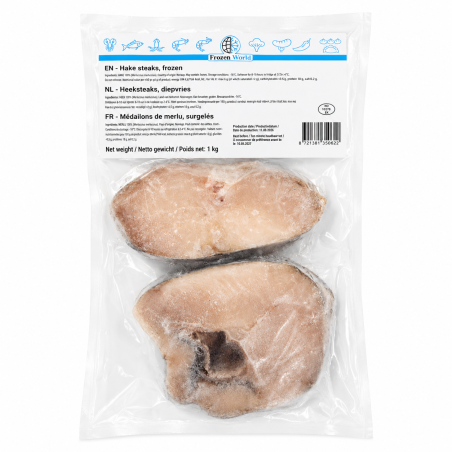 C627 FROZEN WORLD HAKE STEAK ( 10X1KG)