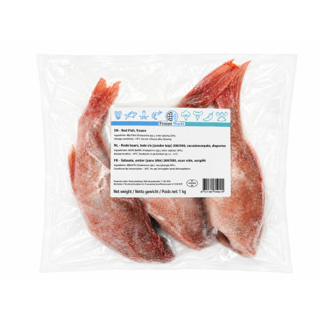 C629 FROZEN WORLD RED FISH HEAD OFF GUTTED ( 10X1KG)