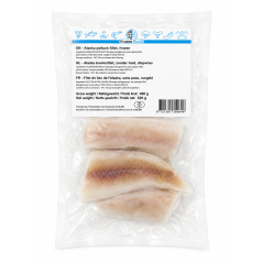 C630 FROZEN WORLD ALASKA POLLOCK FILLET SKIN LESS ( 10X400G)