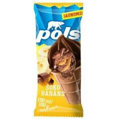 C833 POLS WAFFLE CUP CHOCOLATE WITH BANANA (24X190ML)