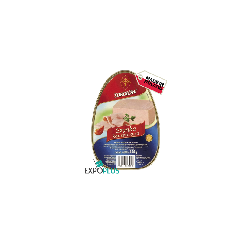 I032 SOKOLOW SZYNKA KONSERWOWA (4X455G) PORK HAM