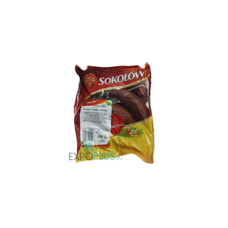 A022 SOKOLOW KIELBASA Z INDYKA I KURCZAKA (BOX APP. 10 KG)