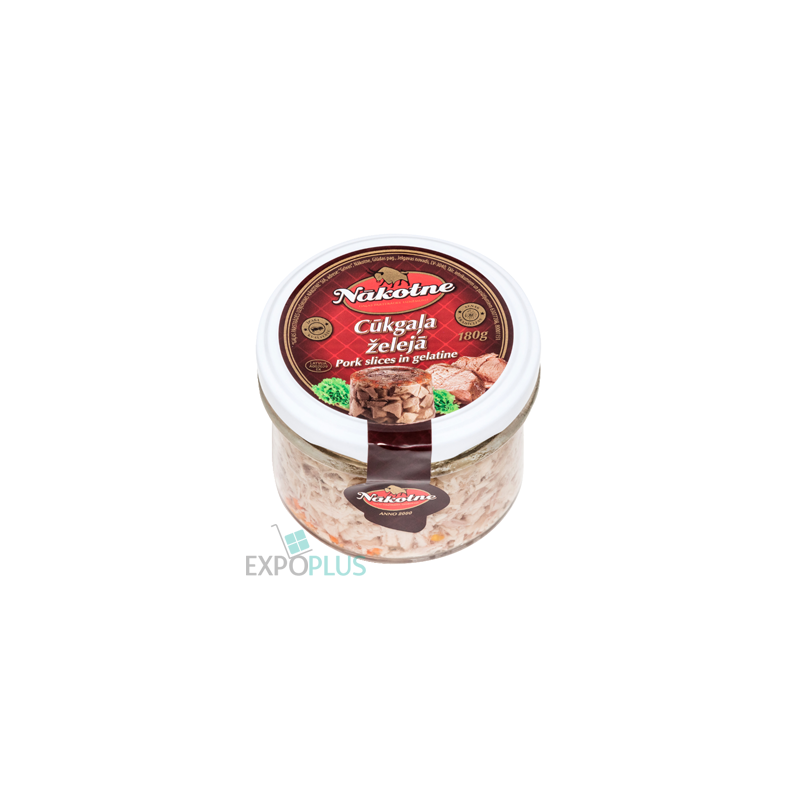 I112 NAKOTNE CUKGALA ZELEJA PORK SLICES IN GELATIN (6X180G)