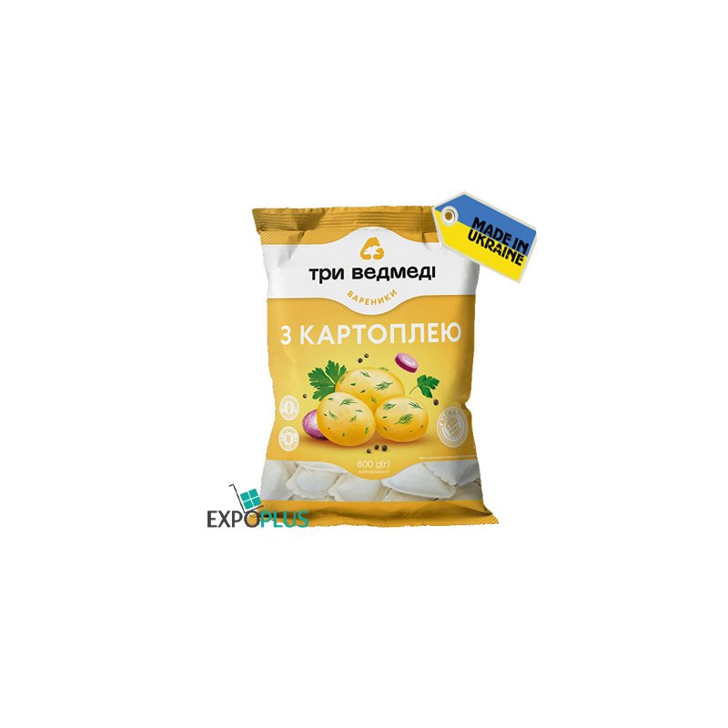 C878 THREE BEARS VARENYKY WITH POTATOES (5X800G)