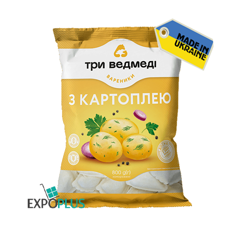 C878 THREE BEARS VARENYKY WITH POTATOES (5X800G)