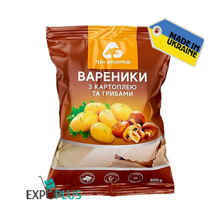 C879 THREE BEARS VARENYKY WITH POTATOES-MUSHROOMS(5X800G)
