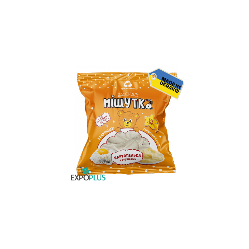 C881 THREE BEARS VARENYKY MISHUTKA POTATOES (10X400G)