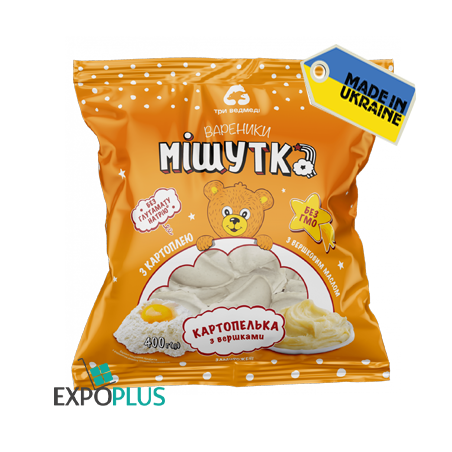 C881 THREE BEARS VARENYKY MISHUTKA POTATOES (10X400G)