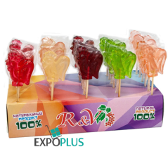 K169 R&V CARAMEL LOLLIPOP COCK (30X15G) KOGUTYK/PETUSHOK