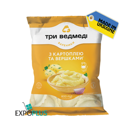 C882 THREE BEARS VARENYKY POTATOES AND CREAM (5X800G)