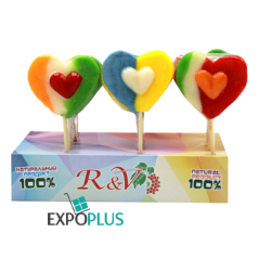 K175 R&V CARAMEL LOLLIPOP HEART (15X40G)
