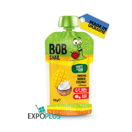 K087 BOB SNAIL SMOOTHIE MANGO/COCONUT/LEM (10X120G)