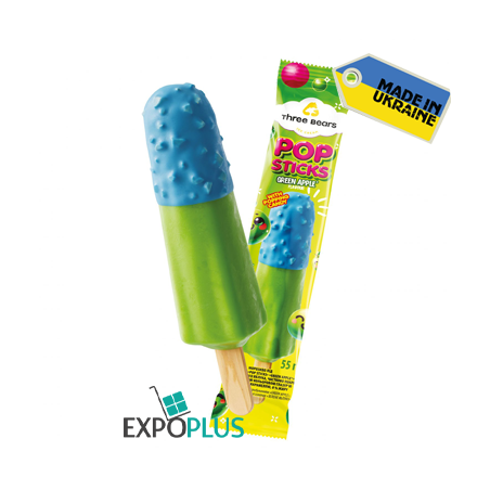 C888 THREE BEARS GREEN APPLE POP STICKS (32X55G)