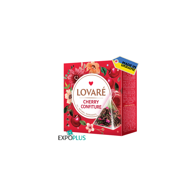 K535 LOVARE TEA CHERRY CONFITURE PYRAMIDS 15*2G (12X30G) K535 LOVARE TEA CHERRY CONFITURE PYRAMIDS 15*2G (12X30G)