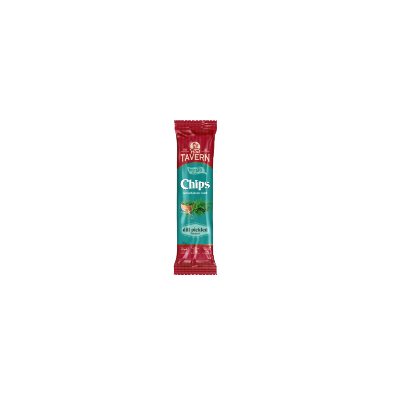 K967 FLINT TAVERN POTATO CHIPS PLATES TASTE DILL PICKLE (16X60G)