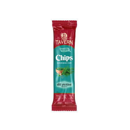 K967 FLINT TAVERN POTATO CHIPS PLATES TASTE DILL PICKLE (16X60G)