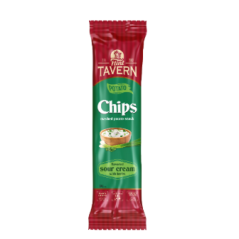 K968 FLINT TAVERN POTATO CHIPS PLATES TASTE SOUR CREAM AND HERBS (16X60G)