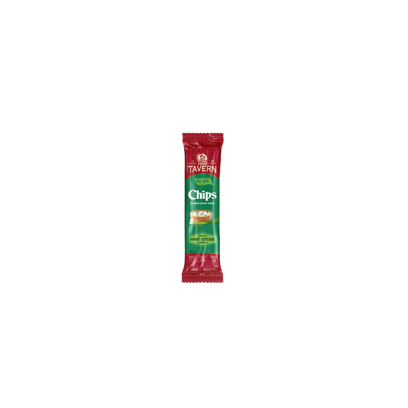 K968 FLINT TAVERN POTATO CHIPS PLATES TASTE SOUR CREAM AND HERBS (16X60G)
