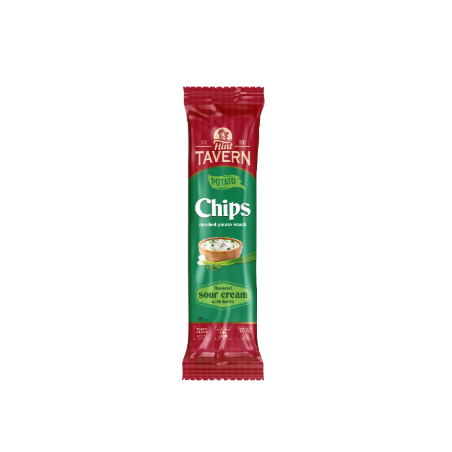K968 FLINT TAVERN POTATO CHIPS PLATES TASTE SOUR CREAM AND HERBS (16X60G)