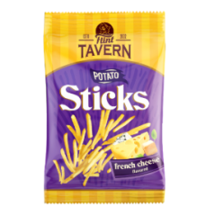 K971 FLINT TAVERN SALTED POTATO STICKS WITH TASTE OF FRENCH CHEESE (40X65G)