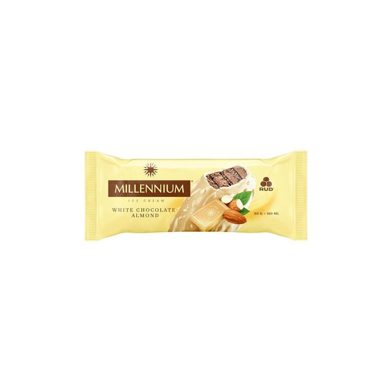 C965 RUD MILLENIUM WHITE CHOCKO-ALMOND (20X80G)