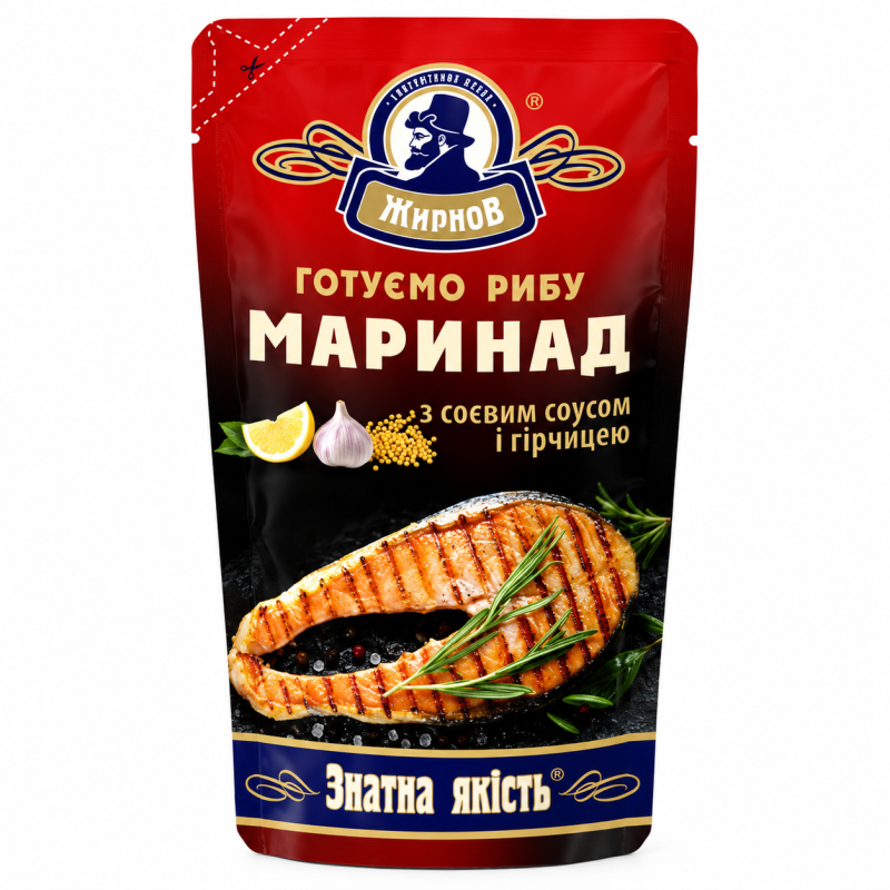 K821 ZHYRNOV MARINADEWITH SOY SAUCE AND MUSTARD (25X180G)