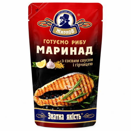 K821 ZHYRNOV MARINADEWITH SOY SAUCE AND MUSTARD (25X180G)