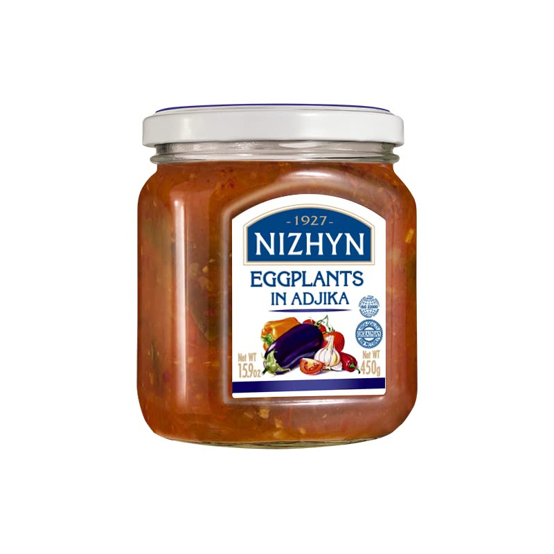 K974 NIZHYN EGGPANTS IN ADJIKA (12X450G)