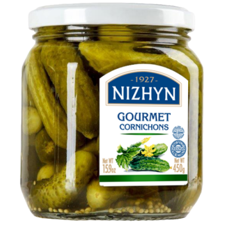 K976 NIZHYN GOURMET CORNICHONS (12X450G)