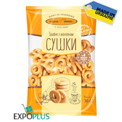 K502 KYIVHLIB DRY BAGELS VANILLA(10X340G)SUSHKI VANILLE