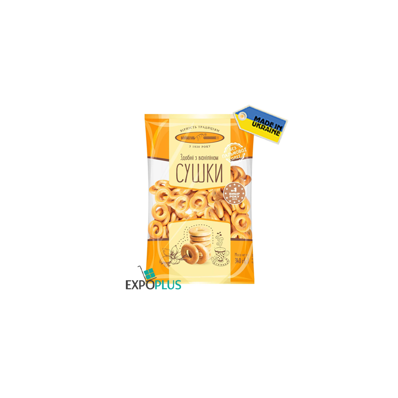 K502 KYIVHLIB DRY BAGELS VANILLA(10X340G)SUSHKI VANILLE K502 KYIVHLIB DRY BAGELS VANILLA(10X340G)SUSHKI VANILLE