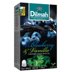B401 DILMAH BLACK TEA WITH BLUEBERRY-VANILLA 12X(20X1.5G)