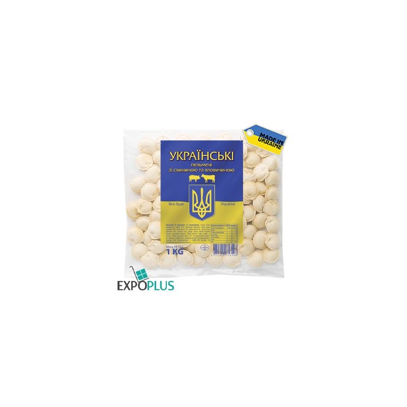 C370 DUMPLINGS "UKRAINSKIE" WITH PORK AND BEEF (12X1KG)