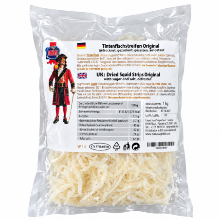 Y018 MSDM DRIED SQUID STRIPS ORIGINAL 1KG