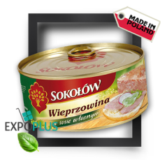 I028 SOKOLOW WIEPRZOWINA W SOSIE WLASNYM (6X300G)