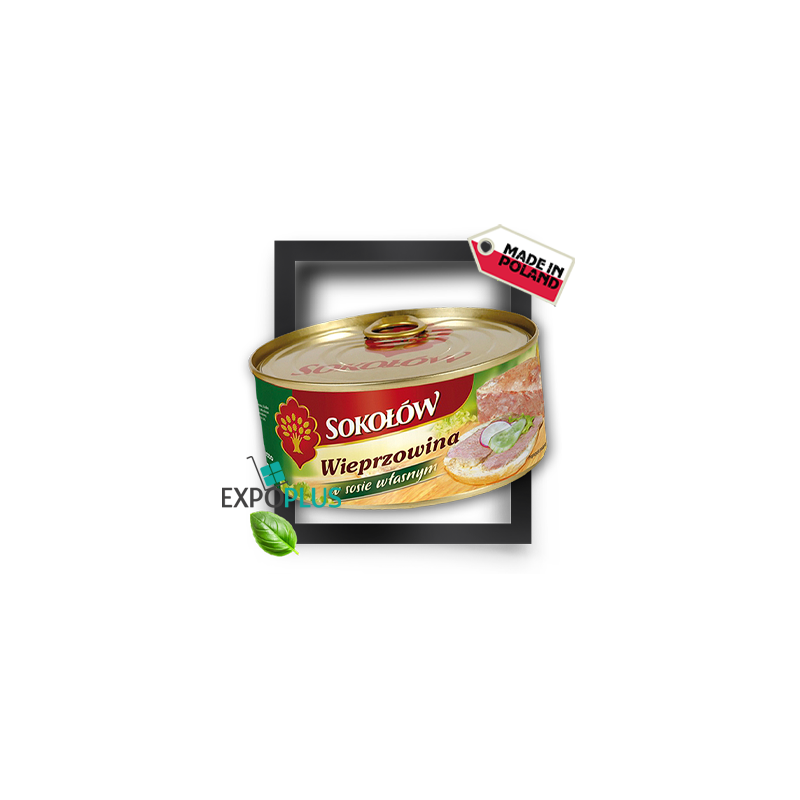 I028 SOKOLOW WIEPRZOWINA W SOSIE WLASNYM (6X300G)