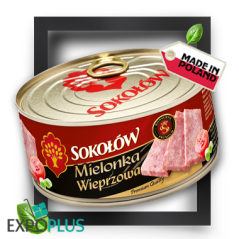 I030 SOKOLOW MIELONKA WIEPRZOWA (6X300G) PORK LUNCHEON MEAT