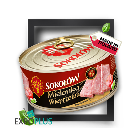 I030 SOKOLOW MIELONKA WIEPRZOWA (6X300G) PORK LUNCHEON MEAT
